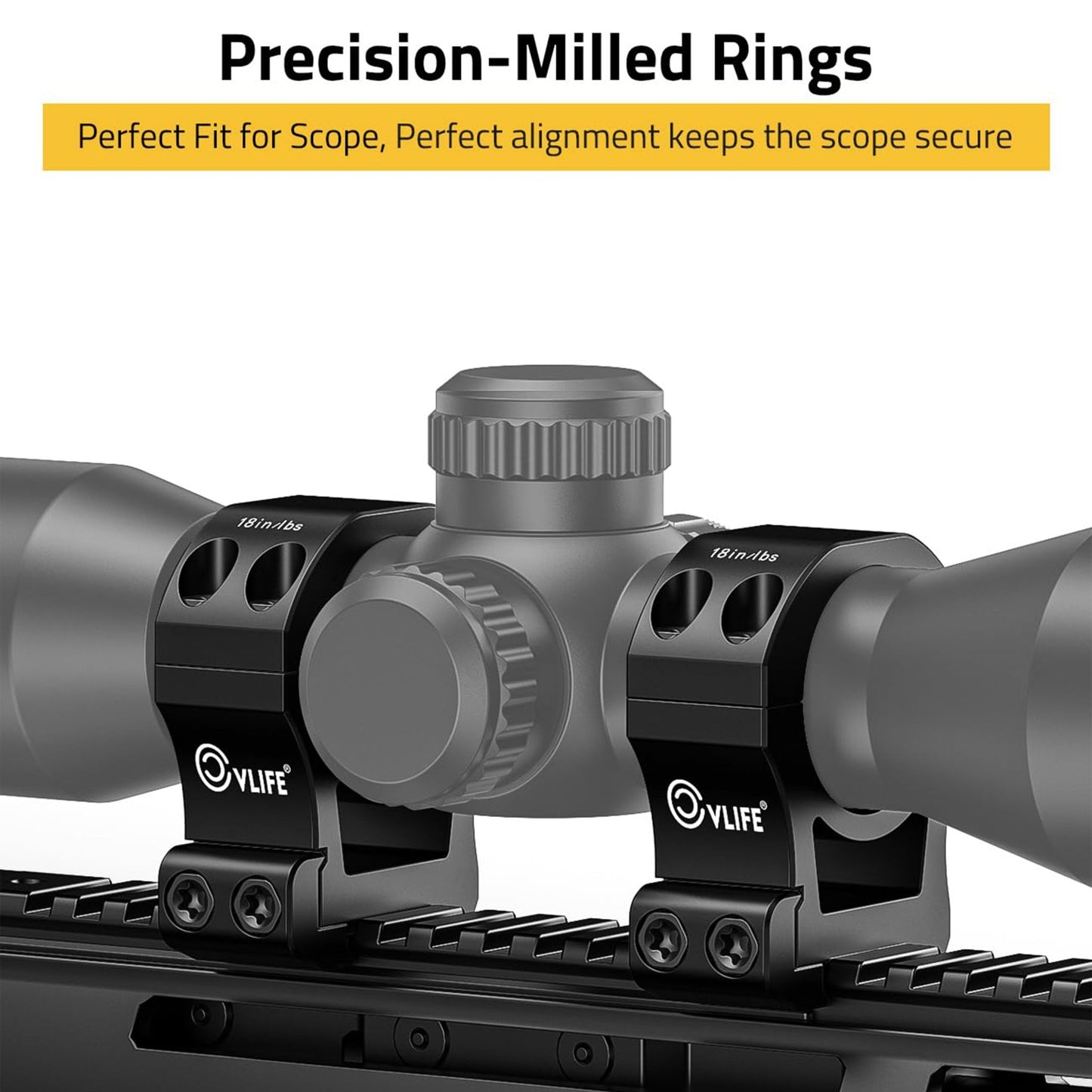 CVLIFE Precision 30mm Scope Rings Mount - 2 Pieces - Angler's Pro Tackle & Outdoors