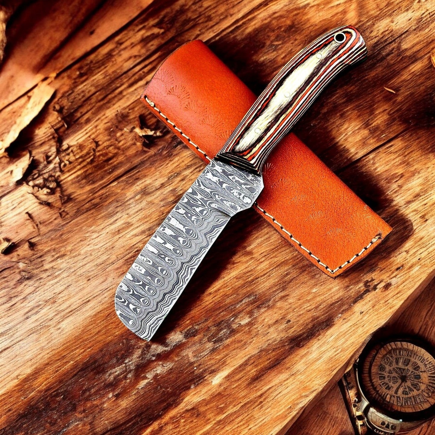 Damascus Knife Store Custom Handmade Bull Cutter Knife – Damascus Steel Blade - Angler's Pro Tackle & Outdoors
