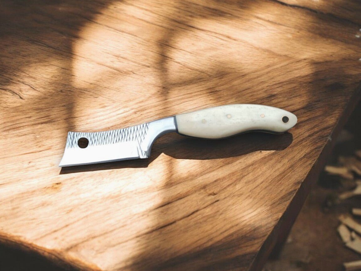 Damascus Knife Store Custom Handmade Bull Cutter Knife – Rasp Tool Steel, 8" - Angler's Pro Tackle & Outdoors
