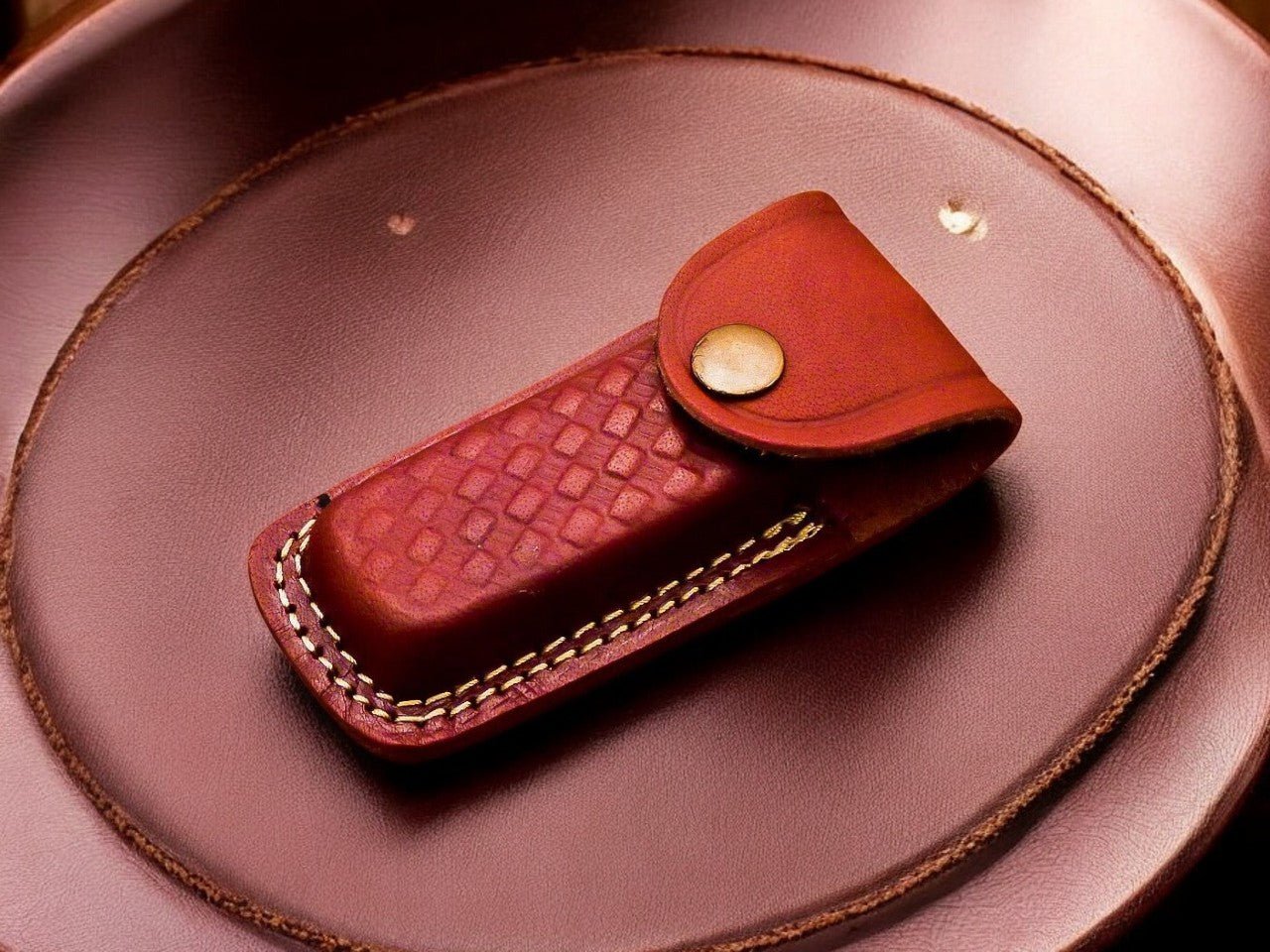 Damascus Knife Store Custom Handmade Steel Pocket Knife with Bone Handle - Angler's Pro Tackle & Outdoors