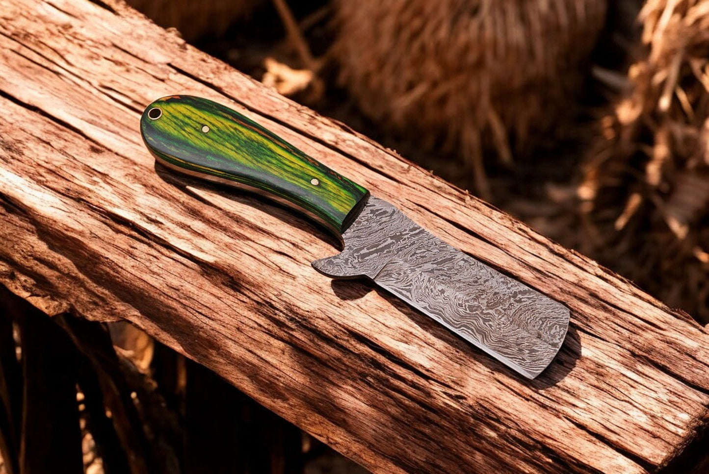 Damascus Knife Store Handmade Bull Cutter Knife – Damascus Steel & Exotic Wood - Angler's Pro Tackle & Outdoors