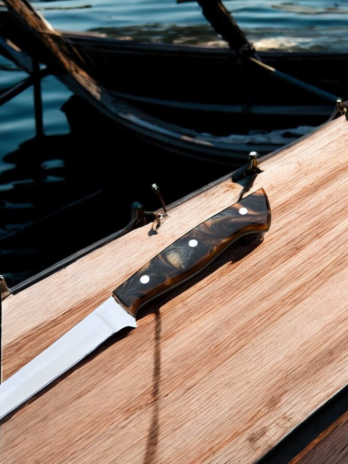 Damascus Knife Store Premium Handmade Fillet Knife – 9" 440C Stainless Steel - Angler's Pro Tackle & Outdoors