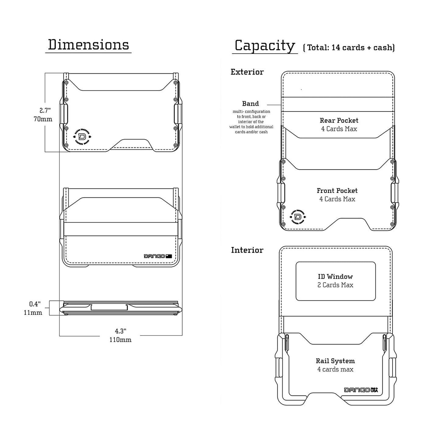 DANGO D03 DAPPER™ BIFOLD WALLET - Angler's Pro Tackle & Outdoors