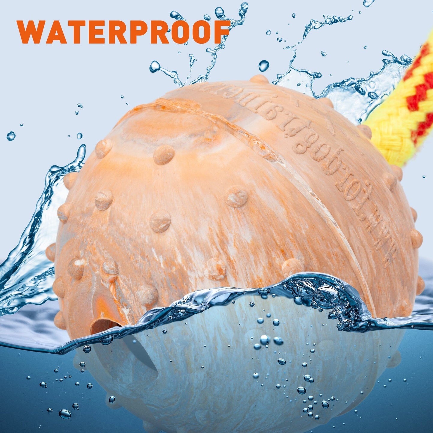 Dogline FDT Rubber Dog Ball on Rope, Small - Diameter 2" (5 cm) - Angler's Pro Tackle & Outdoors