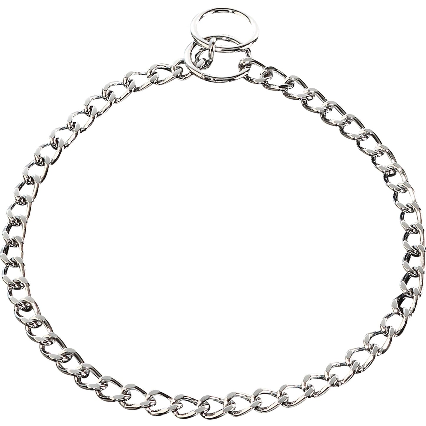 Dogline Herm Sprenger - Choke Chain Collar - Flat Polished Links - Chrome, 2.5 mm - Angler's Pro Tackle & Outdoors