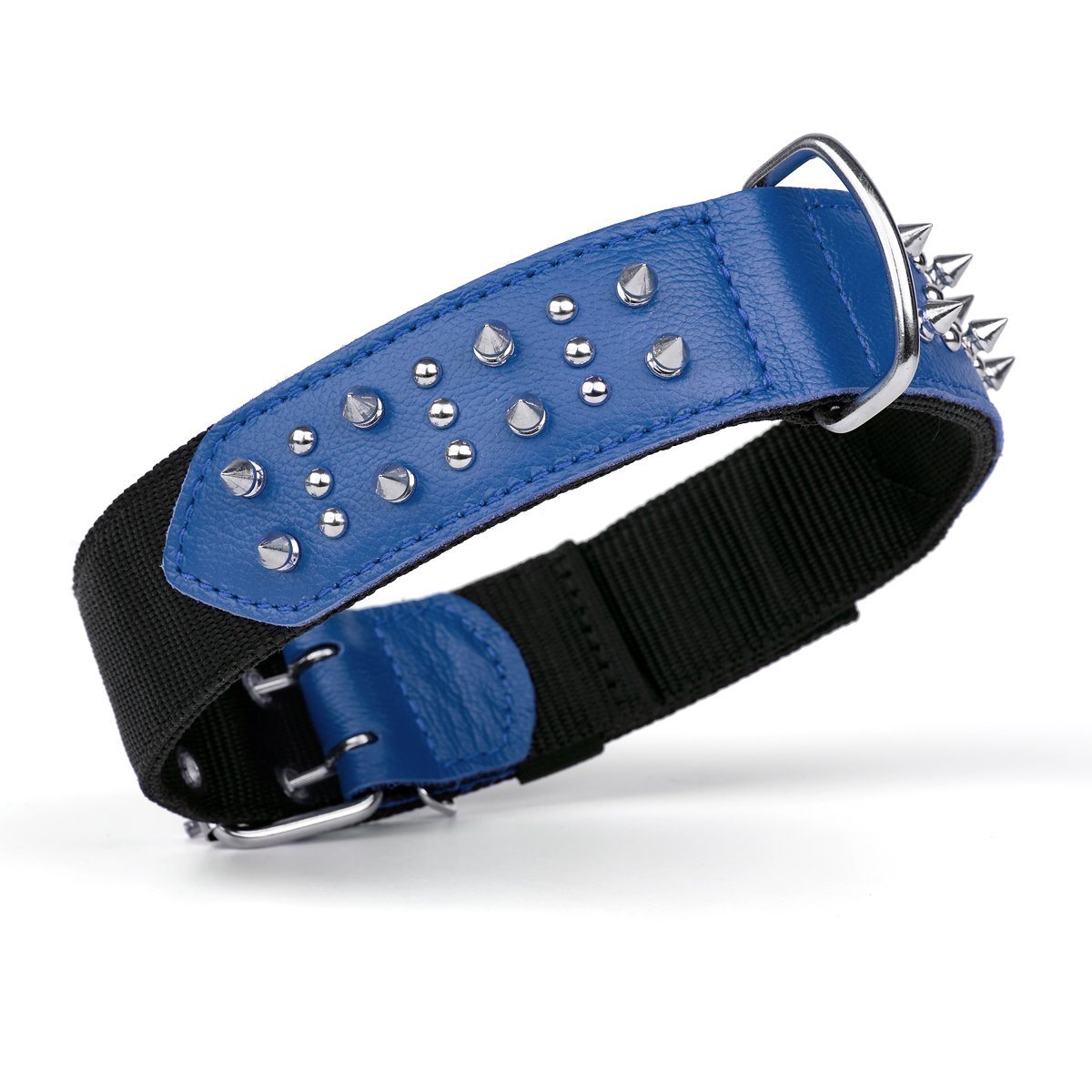 Dogline Leather + Nylon Spike Collar - Angler's Pro Tackle & Outdoors
