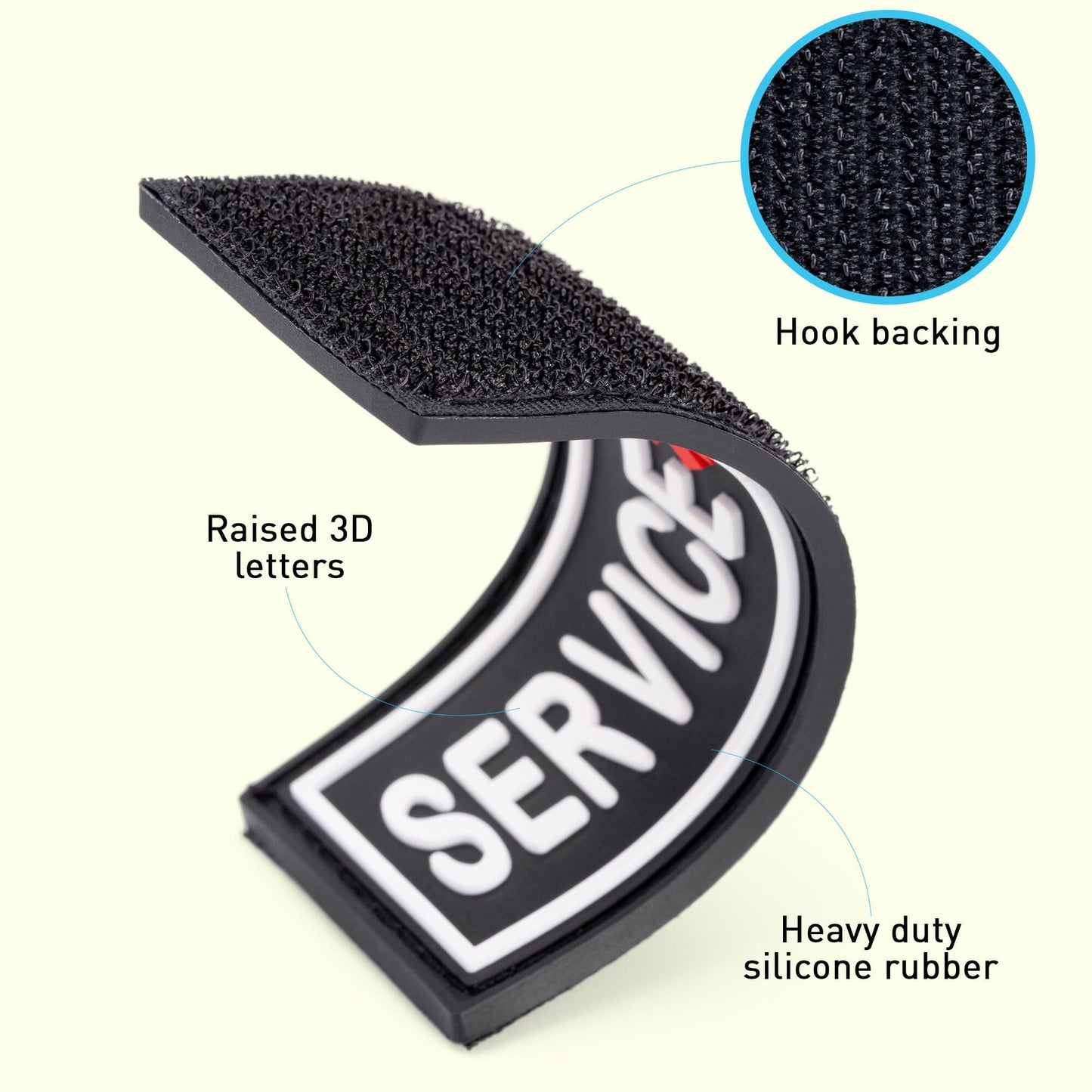 Dogline Service Dog 3D Rubber Patches - Angler's Pro Tackle & Outdoors
