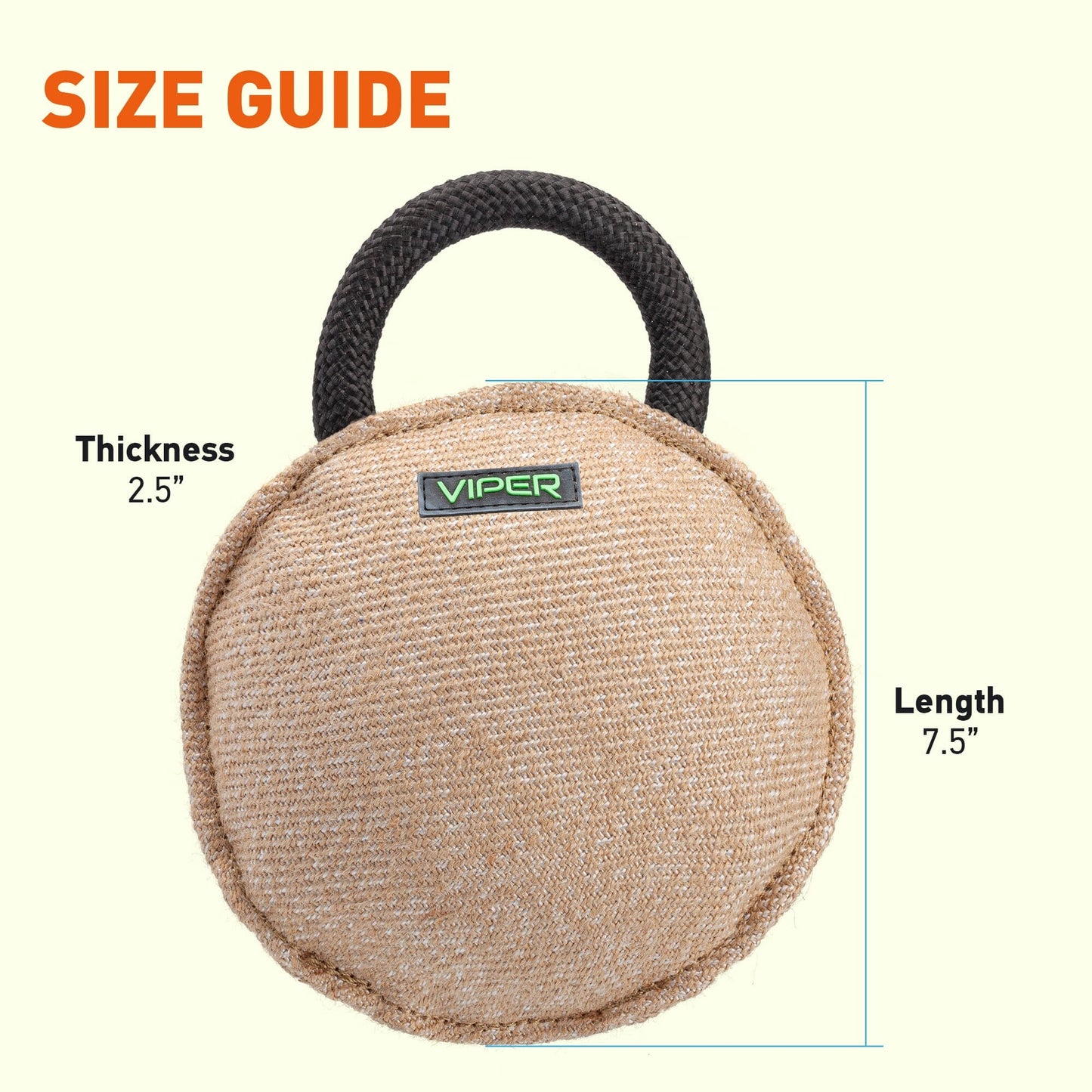 Dogline Viper Jute Round Bite Pillow - Angler's Pro Tackle & Outdoors