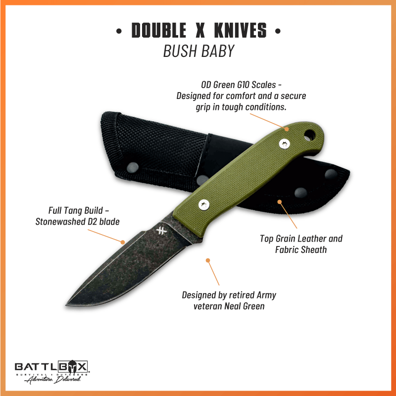 Double X Knives Bush Baby: Designed By Neal Green - Angler's Pro Tackle & Outdoors