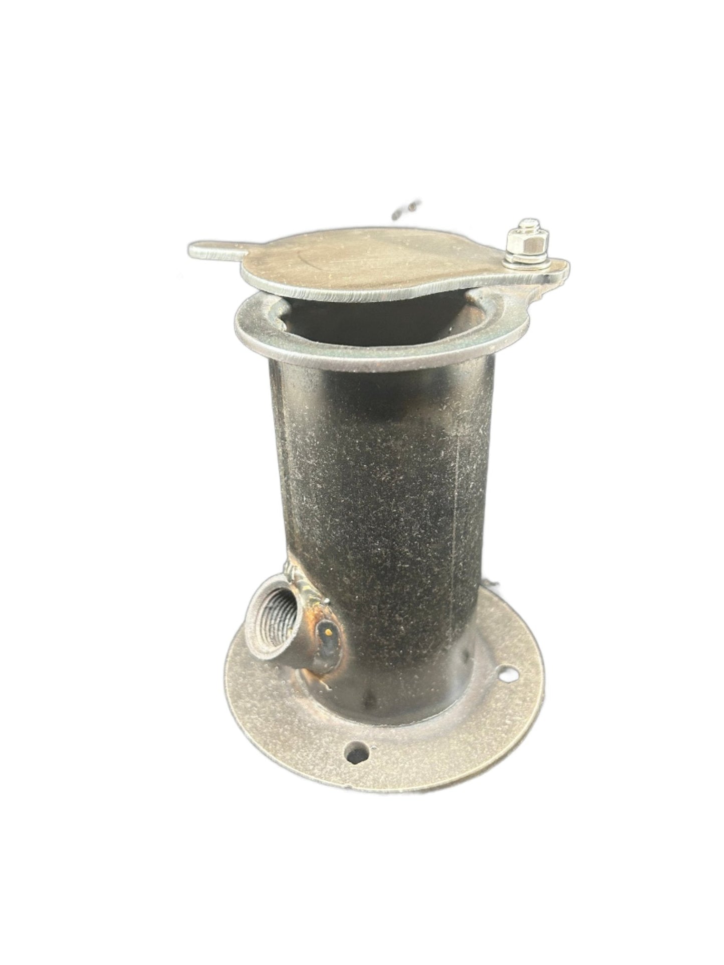 Hunsaker - Drum Smoker Exhaust with Dial Thermometer Port