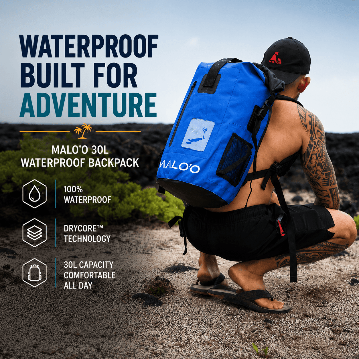 DryPack 30 Liter Waterproof Backpack