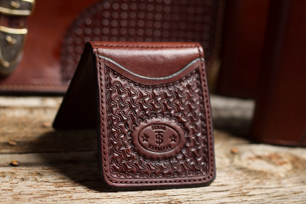 Texas Saddlery Chocolate Spider Money Clip