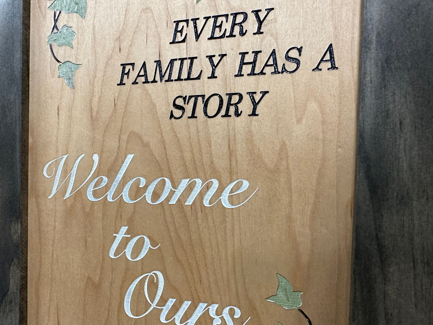 Bellewood Designs - Wooden Gun Safe Wall Mountable Decoration Every Family Has a Story Welcome to Ours …