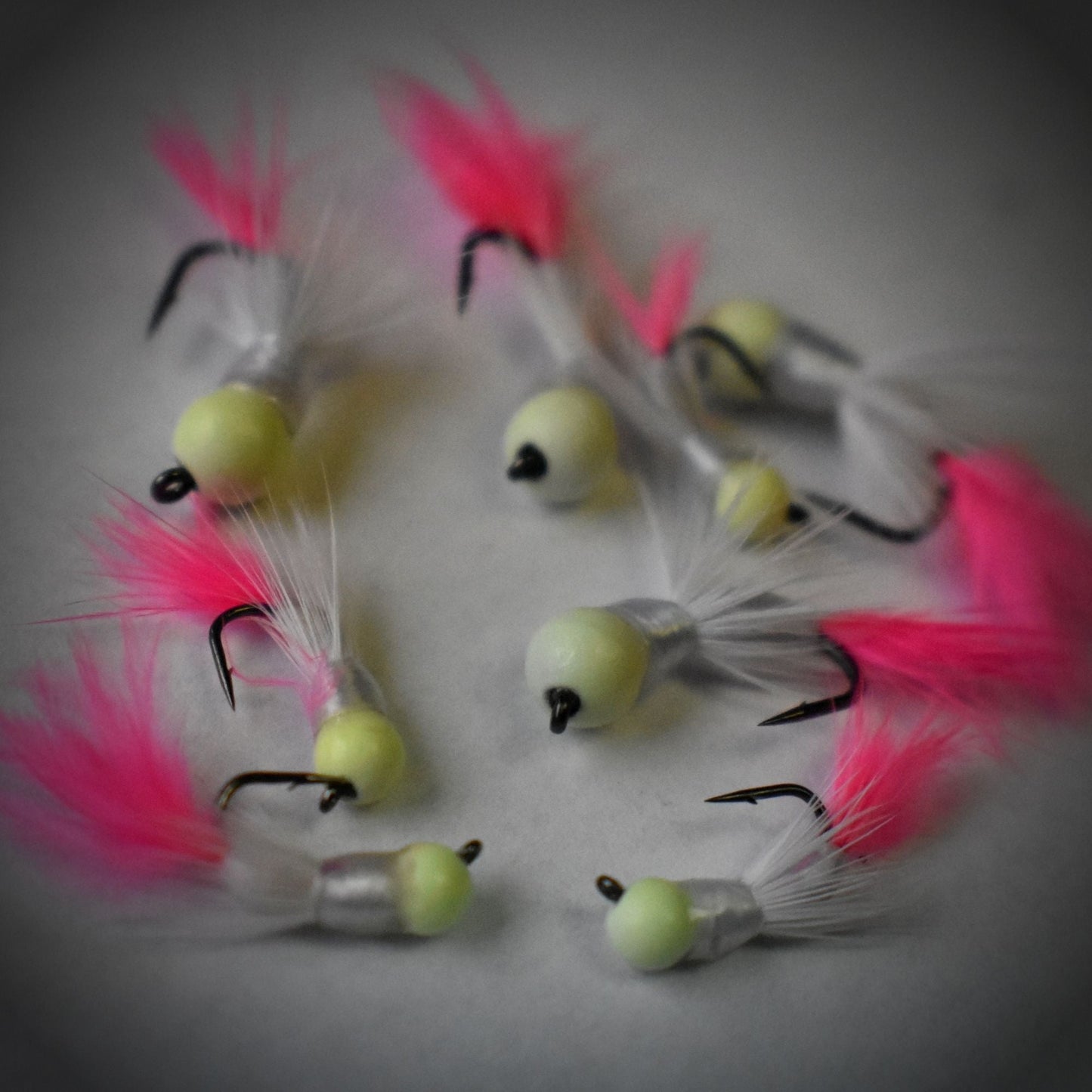 Kenders - White/Pink Tungsten Akua Jig Flare