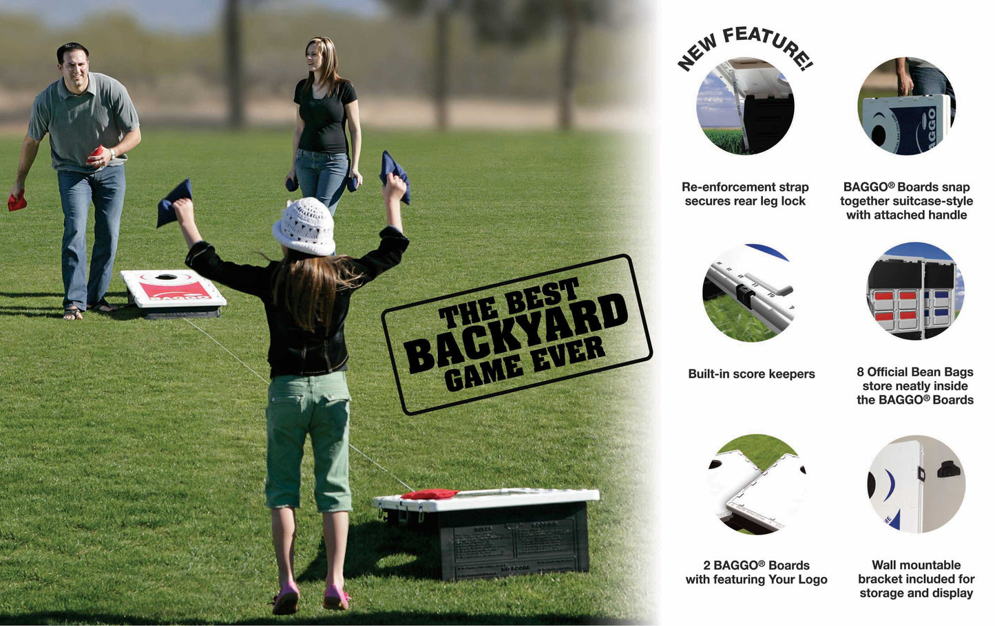 Baggo Big Tex Texas Flag Baggo Portable 2x3 Cornhole Bean Bag Toss Game
