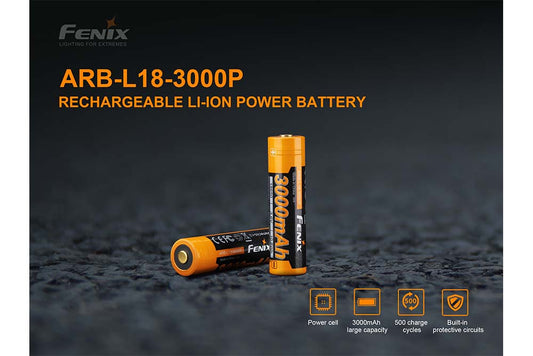 Fenix ARB - L18 - 3000P Rechargeable Li - ion Battery - Angler's Pro Tackle & Outdoors