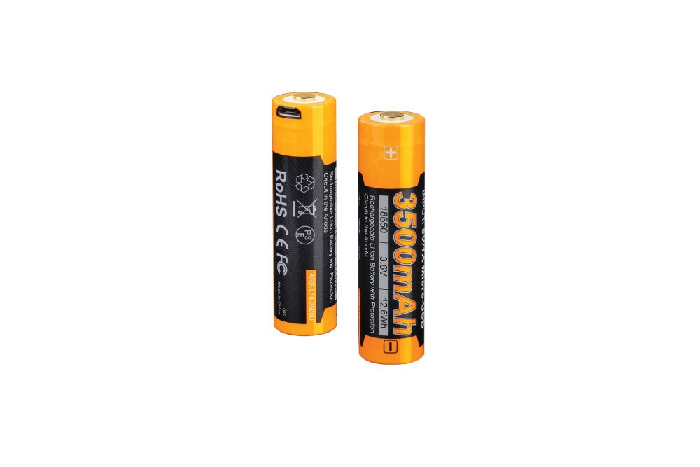 Fenix ARB - L18 - 3500U USB Rechargeable Li - ion 18650 Battery - Angler's Pro Tackle & Outdoors