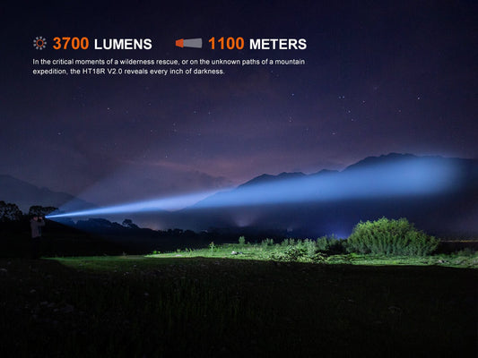 Fenix HT18R V2 Long - Range Hunting Flashlight - Angler's Pro Tackle & Outdoors