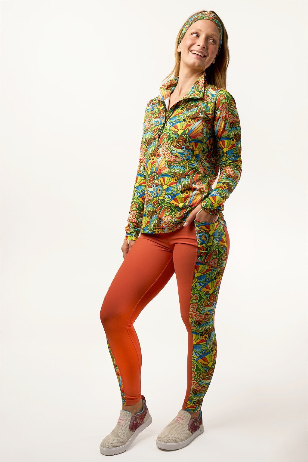 FisheWear Boho Bass 1/4 Zip Sunshirt - Angler's Pro Tackle & Outdoors