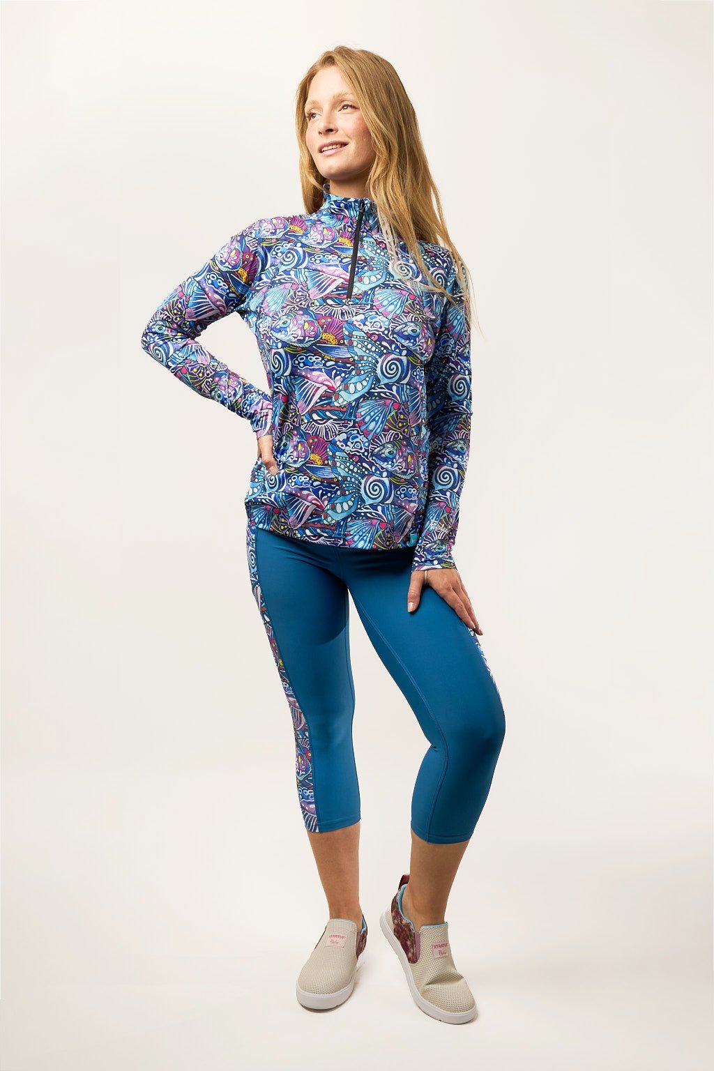 FisheWear Enchanted Grayling 1/4 Zip Sunshirt - Angler's Pro Tackle & Outdoors