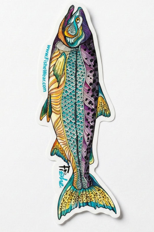 FisheWear Kaleido King Sticker - Angler's Pro Tackle & Outdoors