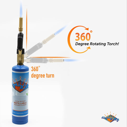 Flame King High Intensity Propane Torch Head Piezo Igniter Switch - Angler's Pro Tackle & Outdoors