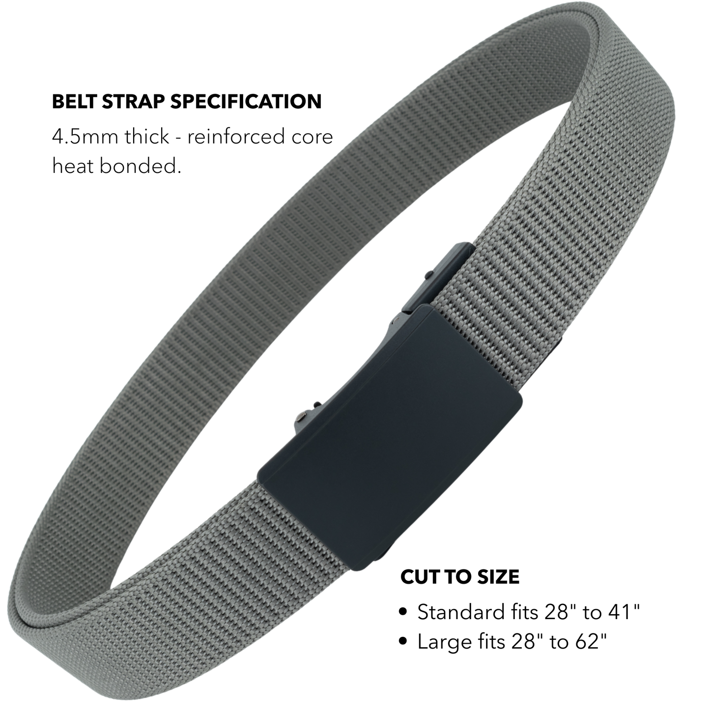 2ND AMEN Force 1.0 EDC Belt 1.5" Width Ballistic Nylon for Everyday Carry