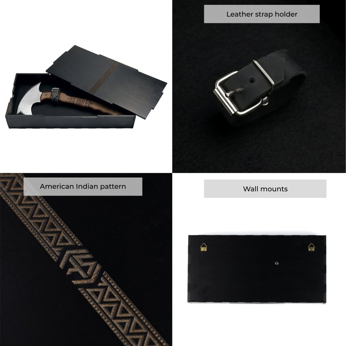 AncientSmithy Handcrafted tomahawk "Takoda" with tribal engraving