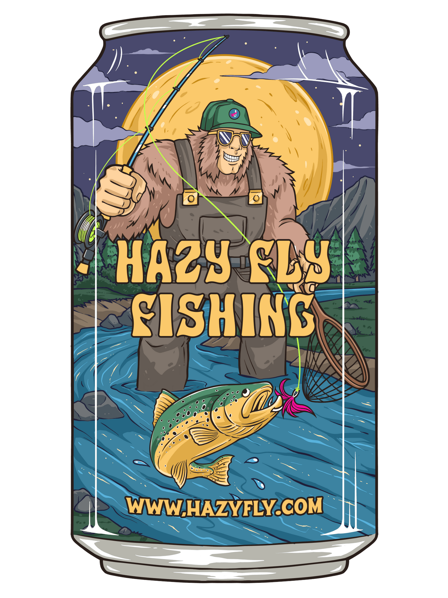 Hazy Beer Can Sticker - Angler's Pro Tackle & Outdoors