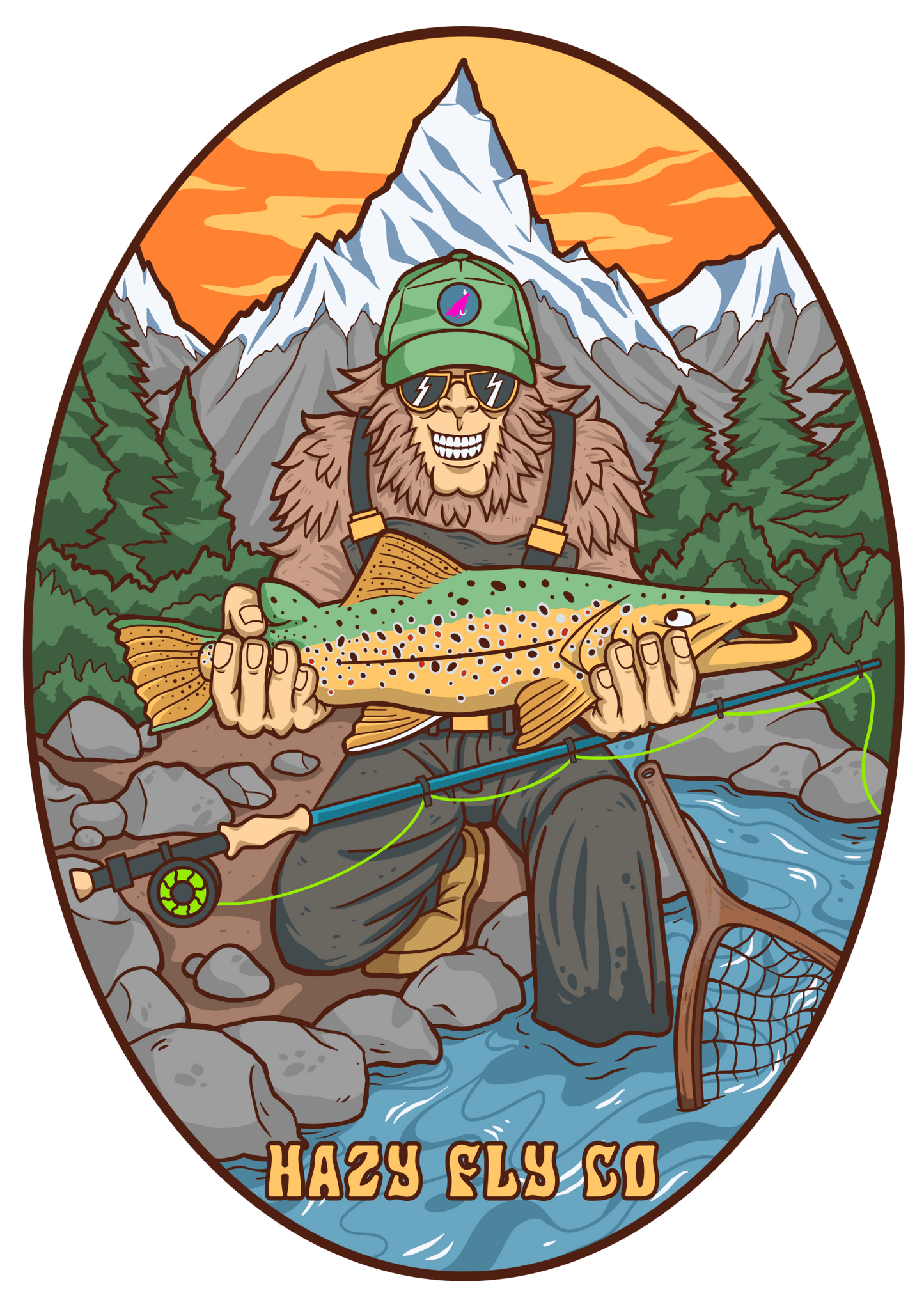 Hazy Fly 4”x6” Stick Oval - Angler's Pro Tackle & Outdoors