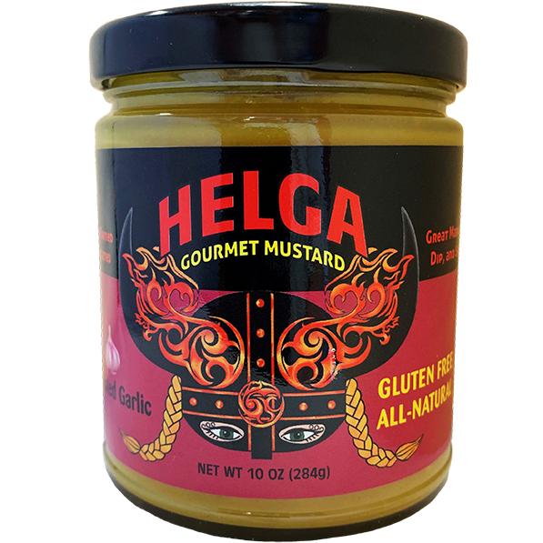 Helga Roasted Garlic Gourmet Mustard 10 oz.