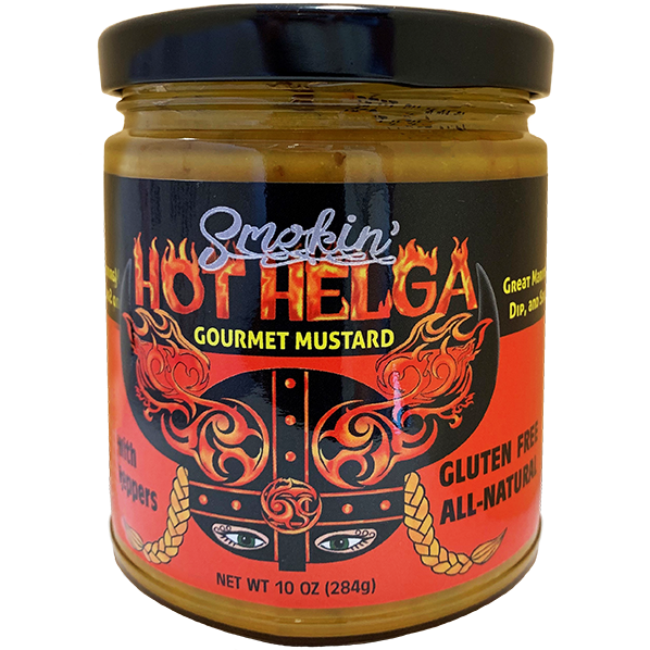Helga Smokin' Hot Gourmet Mustard 10 oz.