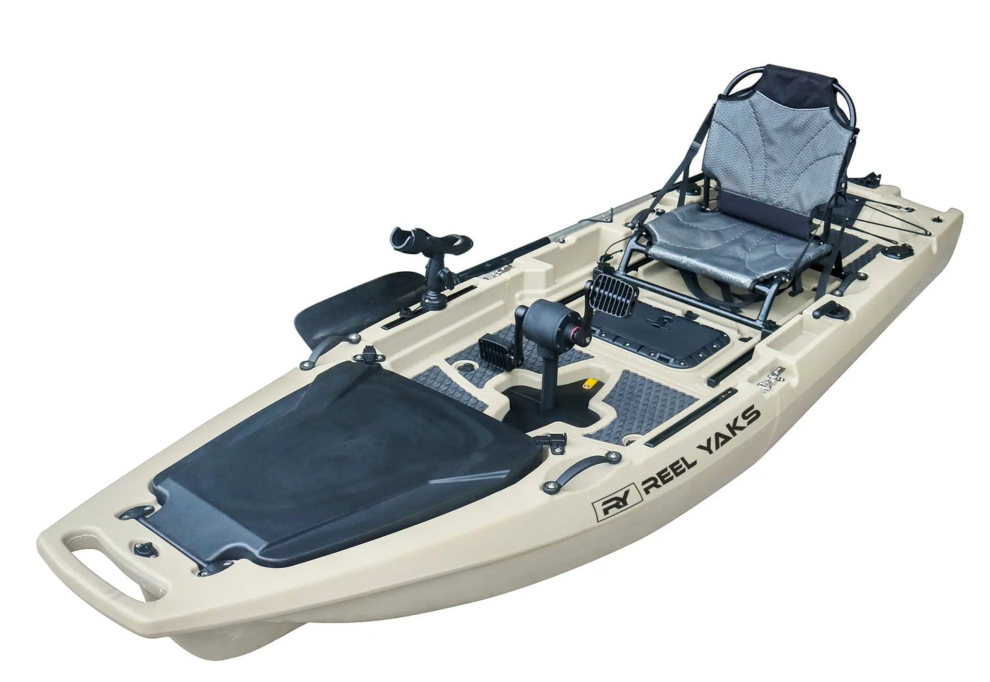 ReelYaks 9.8ft Rocket Propeller Drive Modular Pedal Fishing Kayak | 400lbs Capacity | 2 Piece