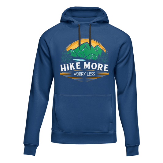 Outdoorzees Hike More Worry Less Adult Fleece Hoodie