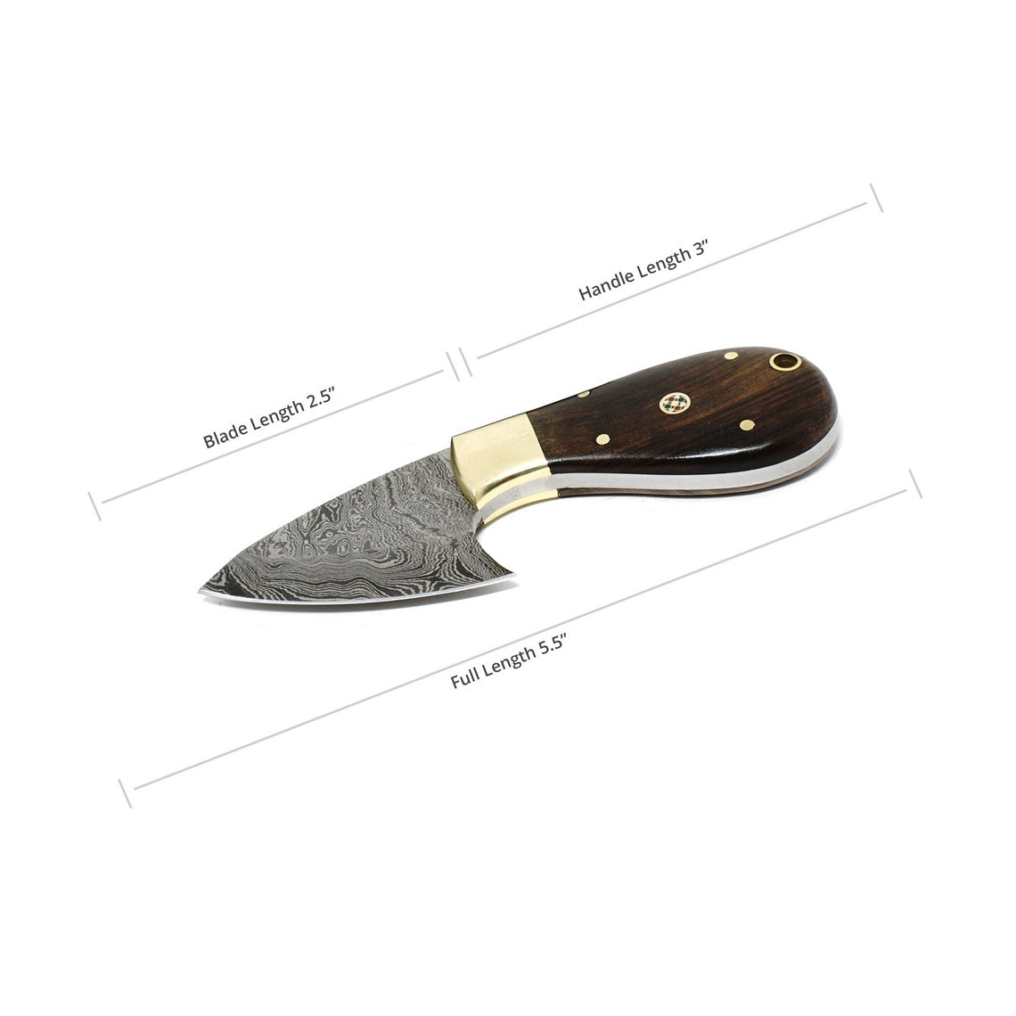 KBS Knives EDC Damascus Skinner