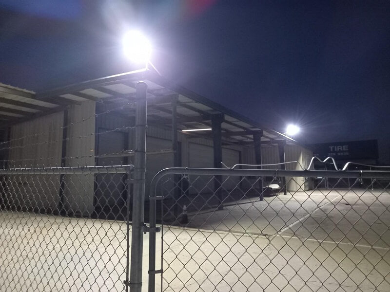 Langy Solar Lights Commerical Solar Power LED Parking Lot Light - 2 Years Warranty