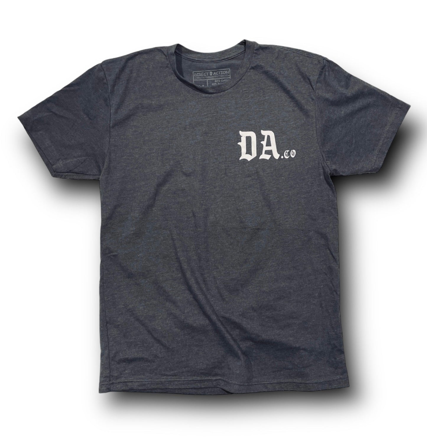 Direct Action Apparel "DEATH COMES" TEE (HEATHER METAL)