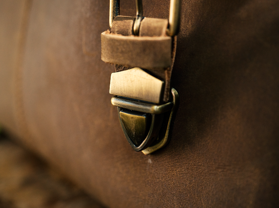 KBS Knives Crazy Horse Leather Messenger Bag