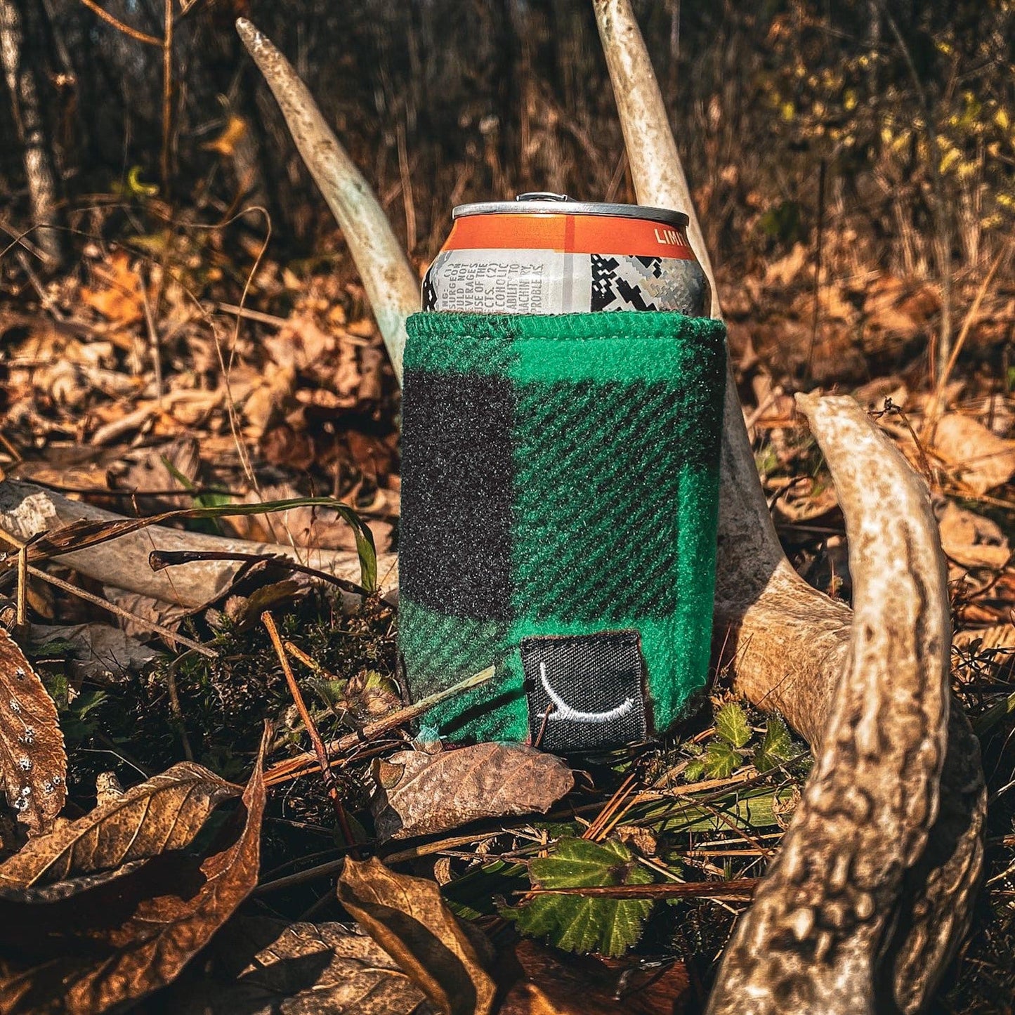 Okayest Hunter - Buffalo Plaid OH Can Cooler