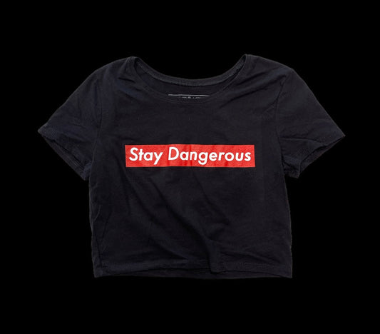 Direct Action Apparel "STAY DANGEROUS" CROP (MIL GREEN & BLACK)