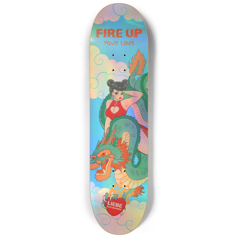 Liebe Fire Up Your Love - Blue Holographic - 8.25