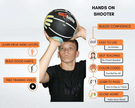 HoopsKing Hands on Shooter Basketball w- Hand Placement