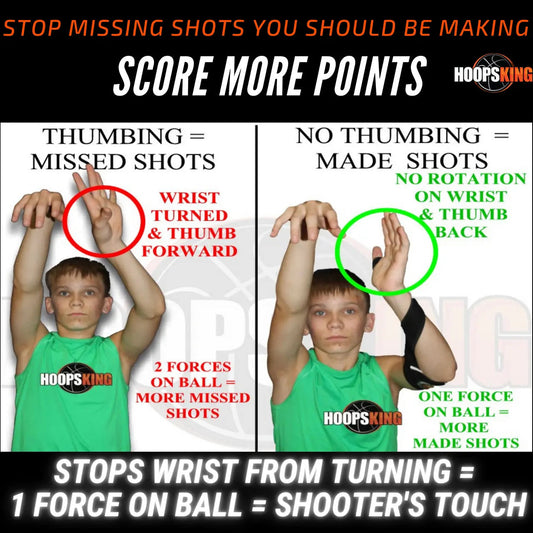 HoopsKing Wrap Strap (Off Hand) | Basketball Shooting Aid