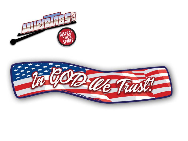 In God We Trust Flag WiperTag - Angler's Pro Tackle & Outdoors