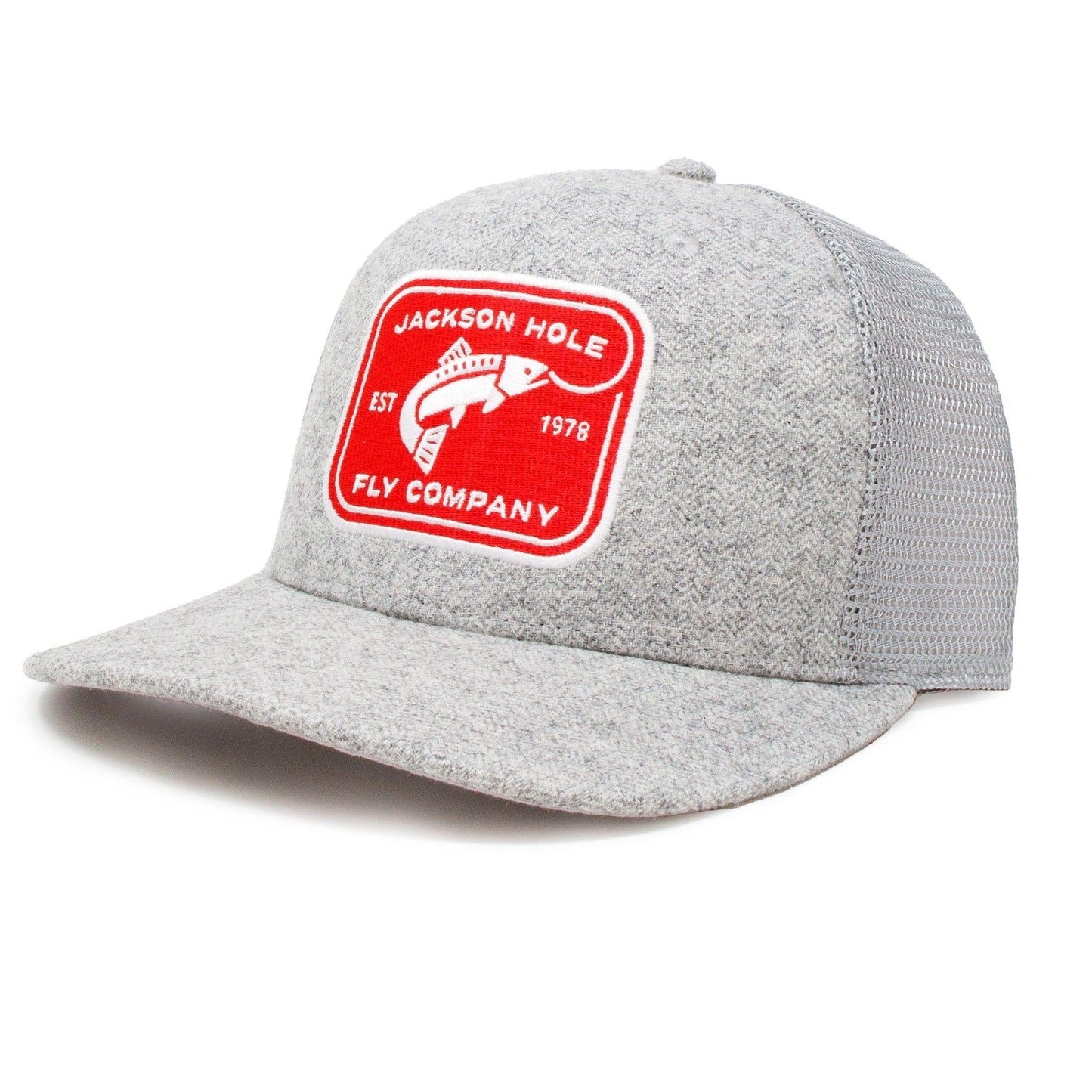 Jackson Hole Fly Co - High Crown Ball Cap - Rectangle Logo