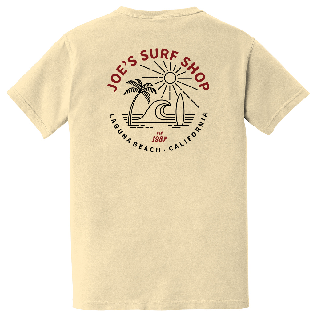 Joe's Surf Shop Beach Life Garment - Dyed Pocket Tee - Angler's Pro Tackle & Outdoors