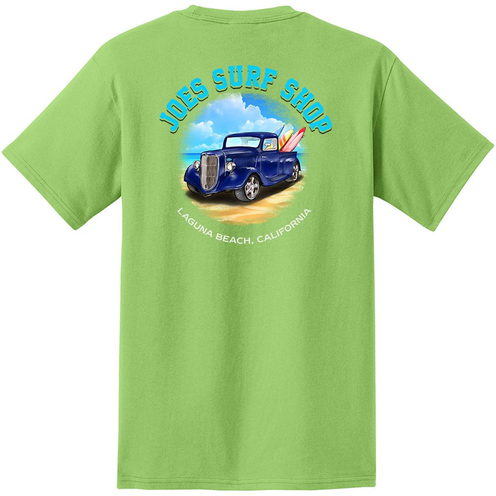 Joe's Surf Shop Surf Truck Heavyweight Pocket Tee - Angler's Pro Tackle & Outdoors