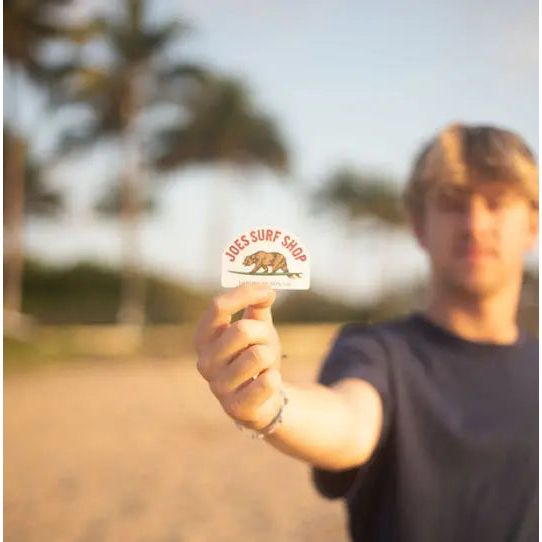 Joe's Surf Shop Surfing Bear Sticker - Angler's Pro Tackle & Outdoors