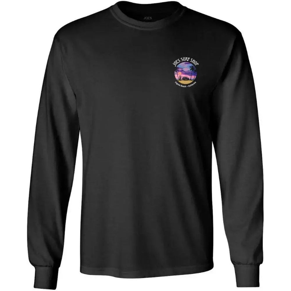 Joe's Surf Shop Wagon Silhouette Long Sleeve Cotton T-Shirt - Angler's Pro Tackle & Outdoors