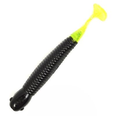 Just Lures Fishing NED Ticker Stick - Black/Chartreuse Shine Tail - Angler's Pro Tackle & Outdoors